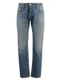Moorer visible-stitching jeans - WASH7006 BLUE