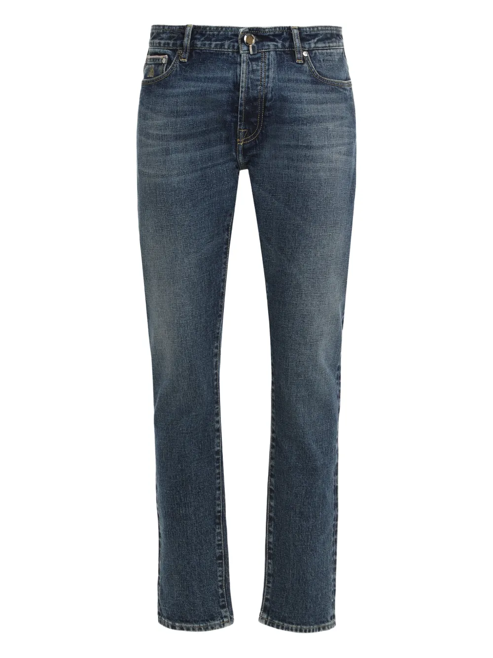 Moorer Pavel-DC104 five-pocket jeans - Blu