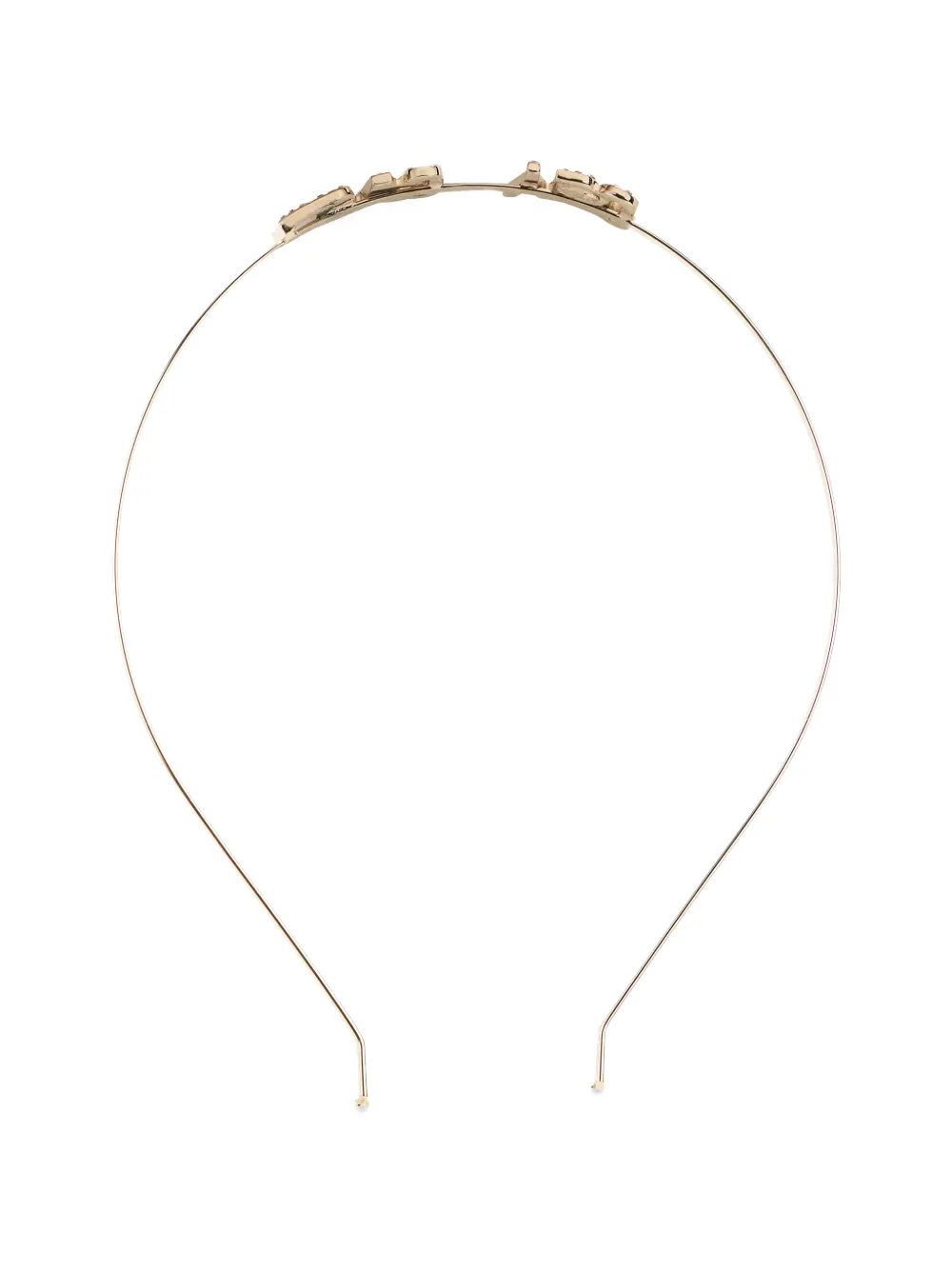 RED(V) lettering headband - Oro