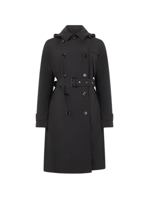 Moorer Rolita-Stp double-breasted hooded trench coat