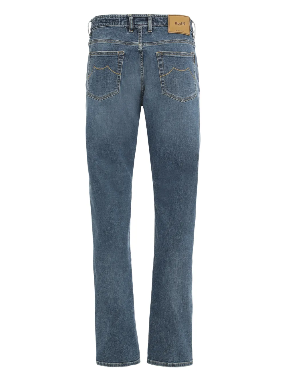 Moorer Pavel-998 five-pocket jeans - Blauw