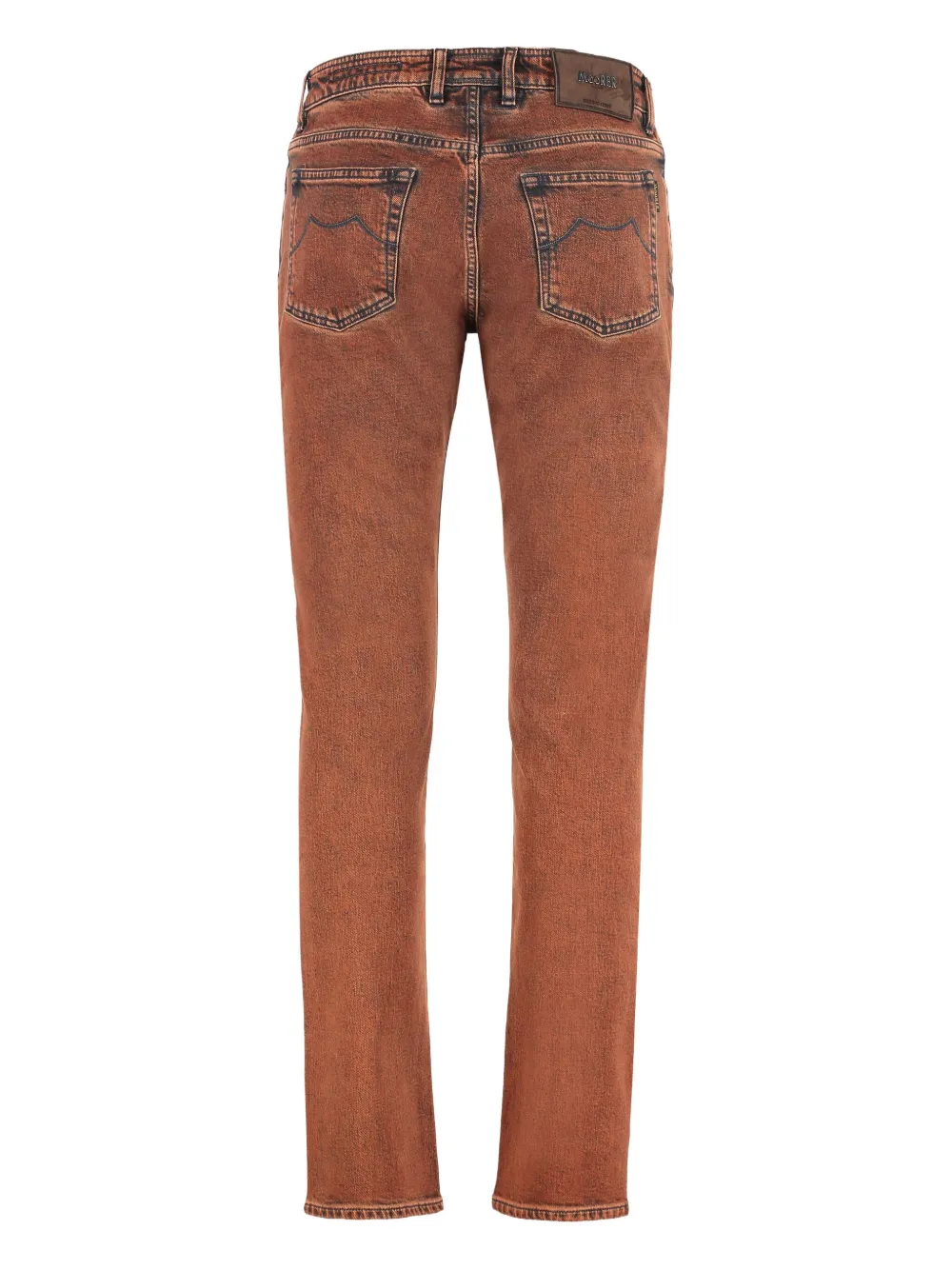 Moorer five-pocket jeans Oranje