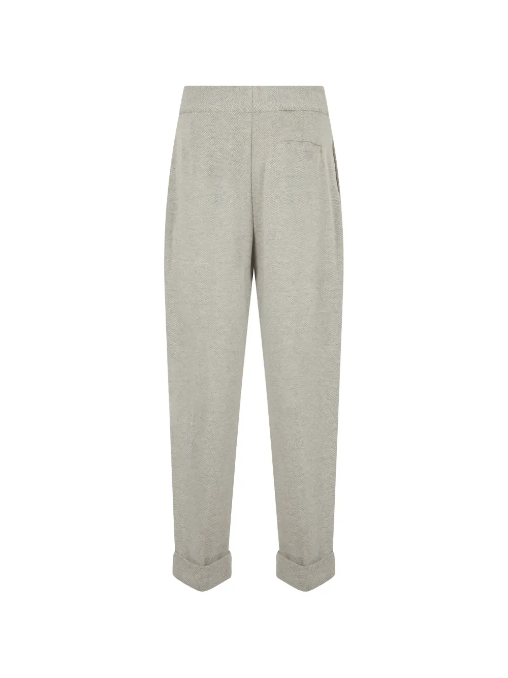 Moorer Ruth-Cms plooibroek met toelopende pijpen Beige
