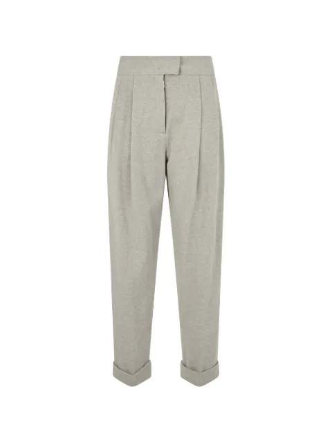 Moorer Ruth-Cms pleated tapered trousers