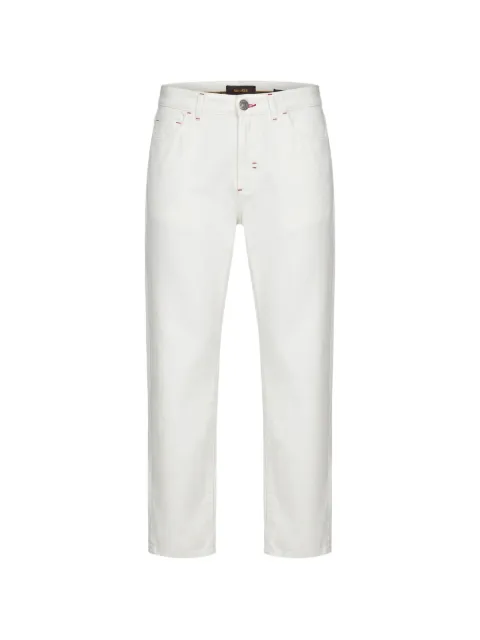 Moorer logo-patch straight-leg jeans