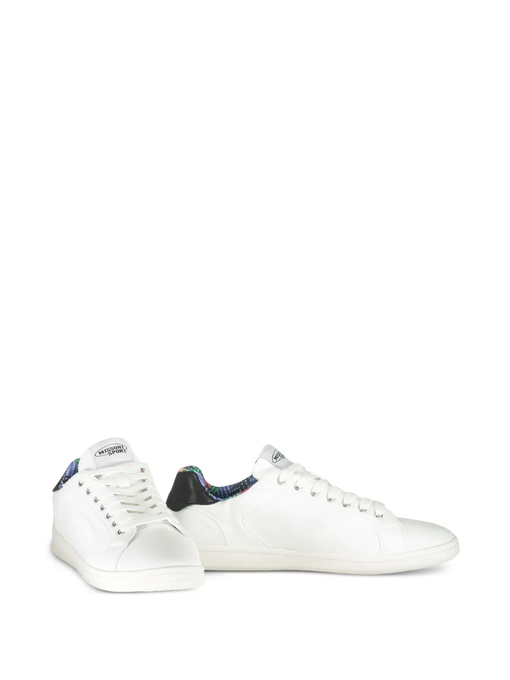 Missoni Lace-up Sneakers In White