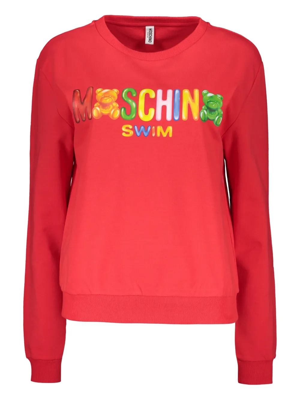 Moschino Sweater met geribbelde afwerking Roze