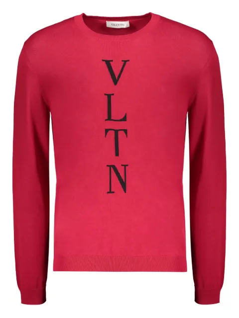 Valentino Garavani suéter con logo en intarsia