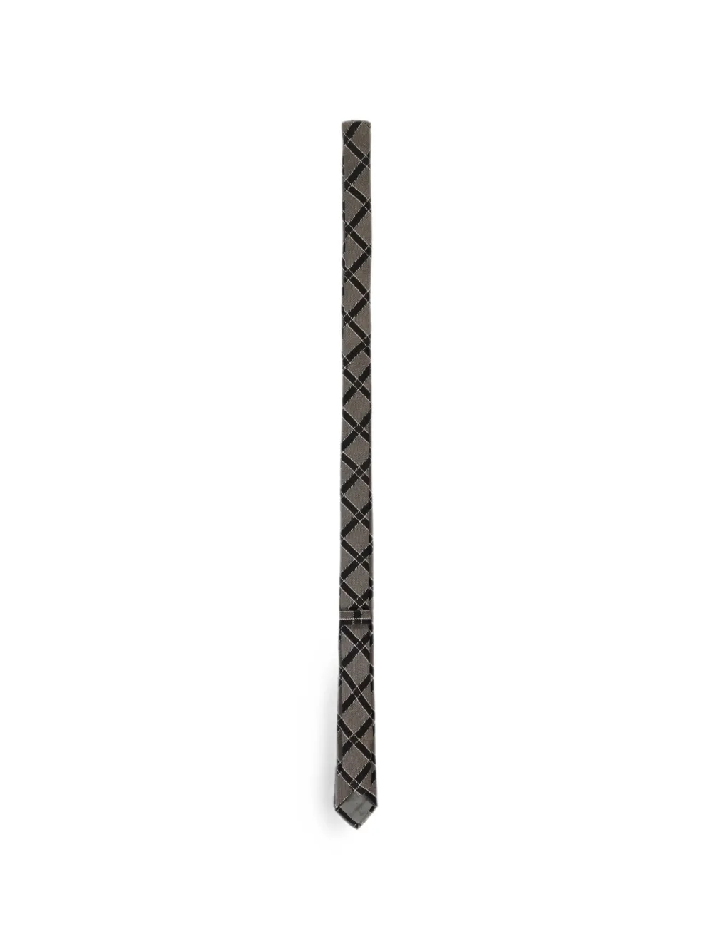 Corneliani Geruite stropdas Grijs