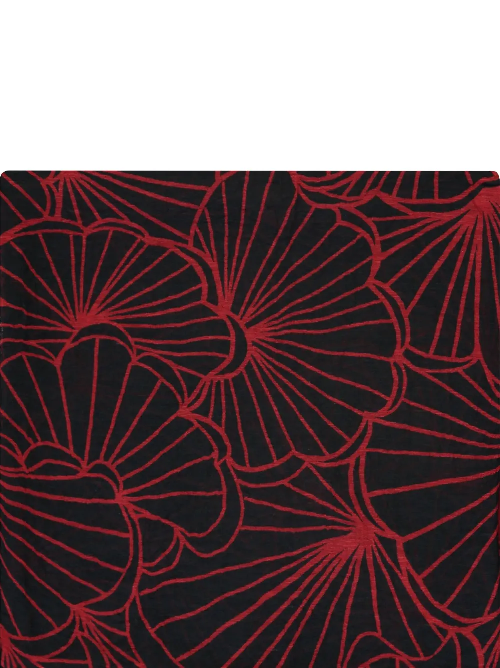 Emporio Armani Sjaal met print Zwart