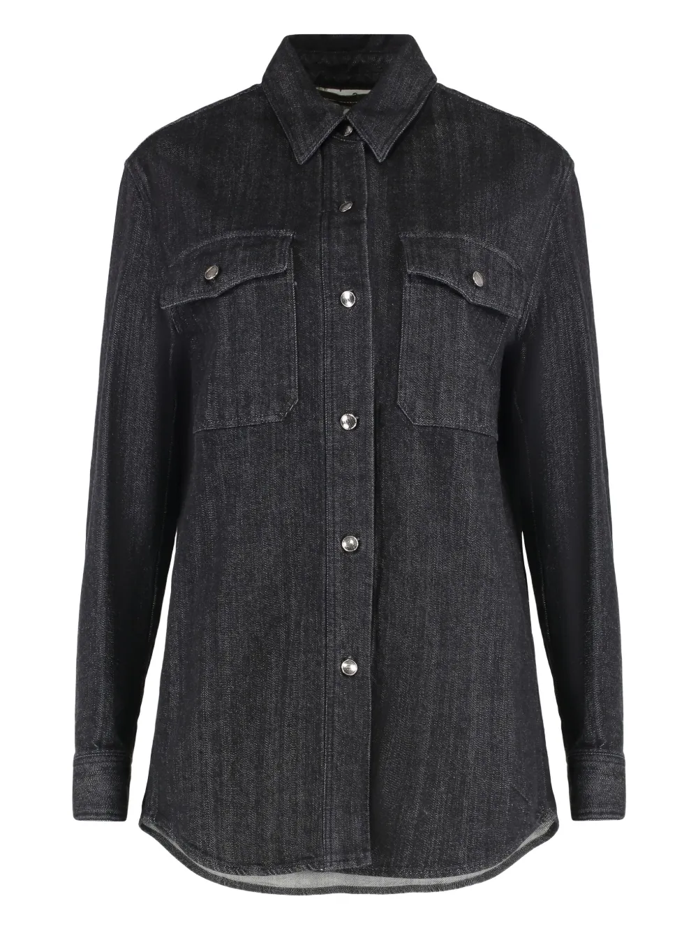 Moorer double-pocket denim shirt | Blue | Image 1