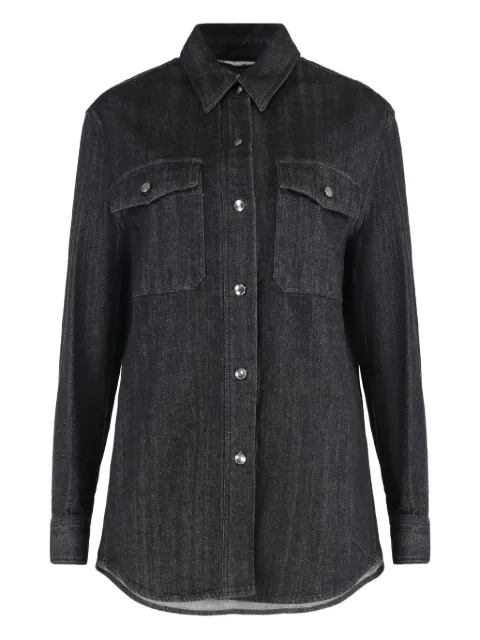 Moorer double-pocket denim shirt