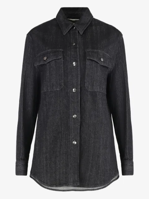 Moorer double-pocket denim shirt