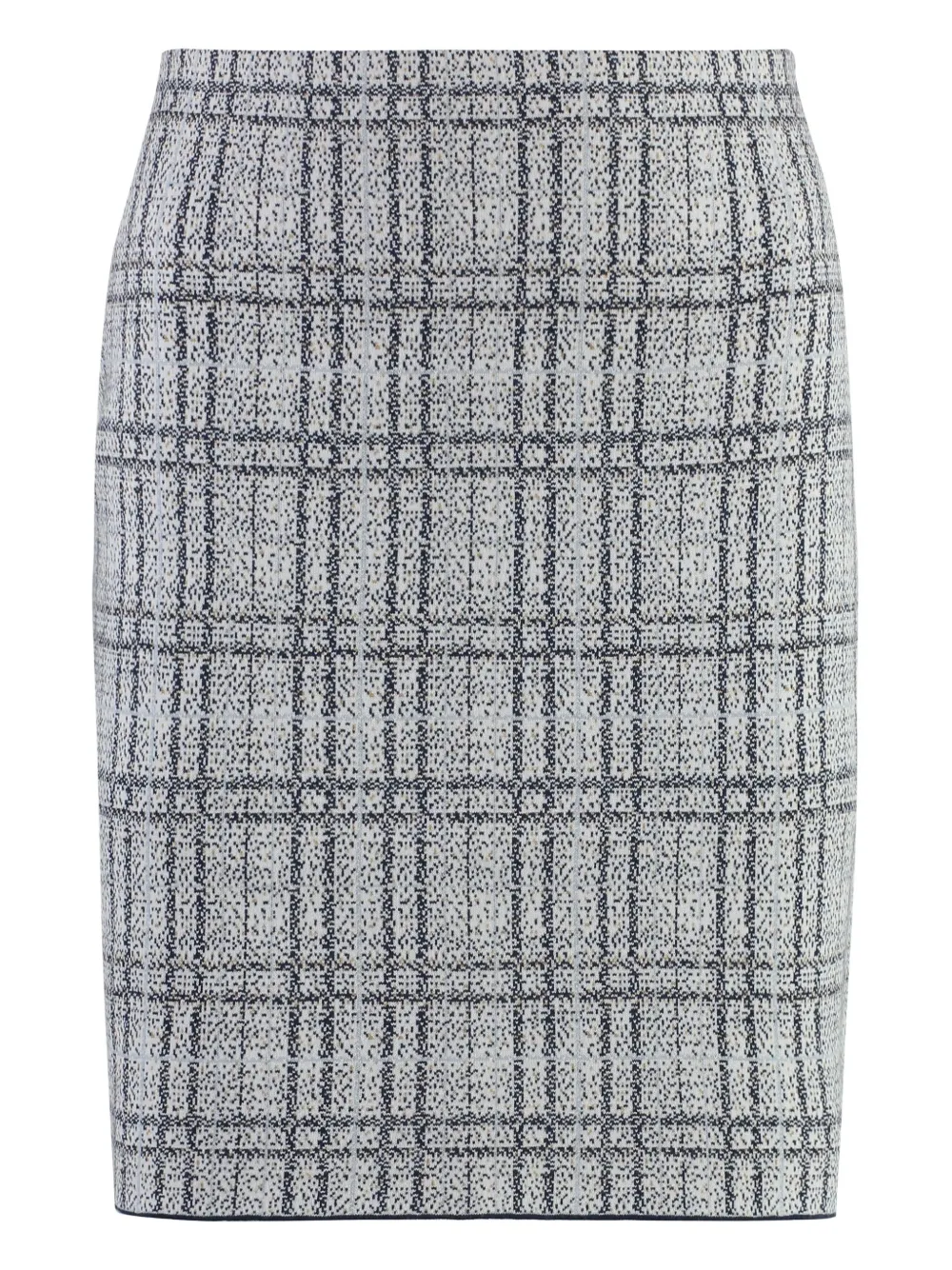 checked pencil skirt