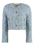 St. John cropped tweed jacket - Blue
