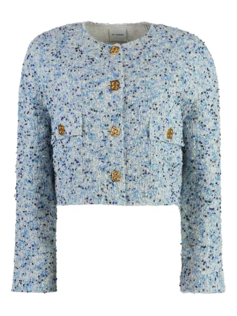 St. John cropped tweed jacket