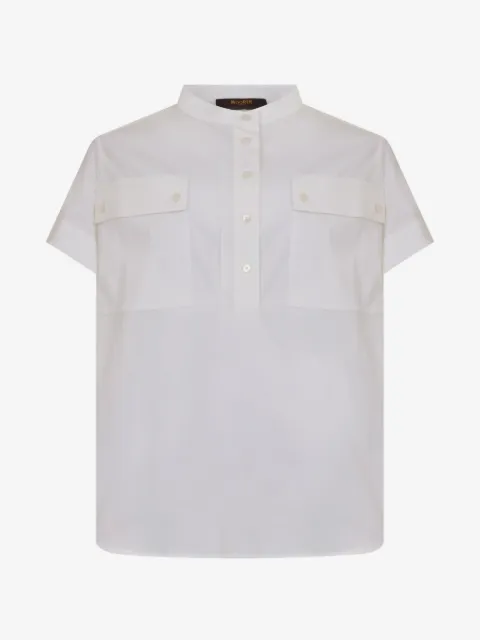 Moorer short-sleeve blouse