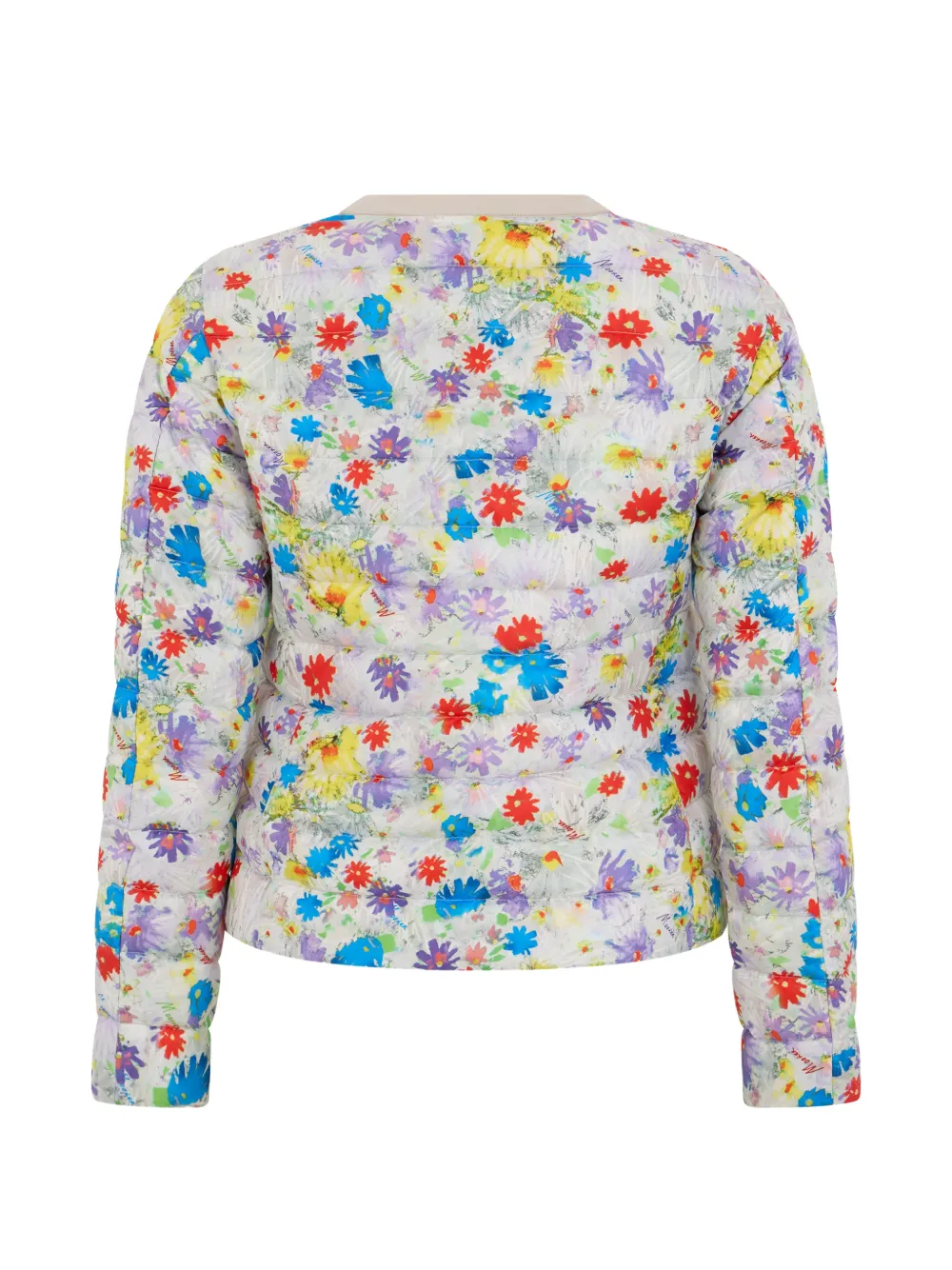 Moorer Leida-Prj gewatteerd jack met bloemen-print Veelkleurig