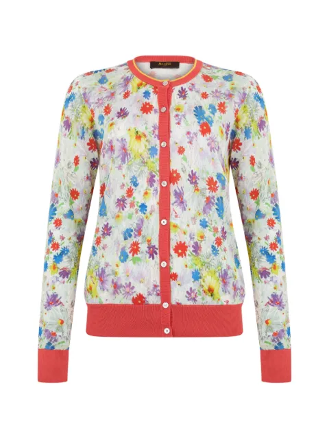 Moorer floral-print button-up cardigan