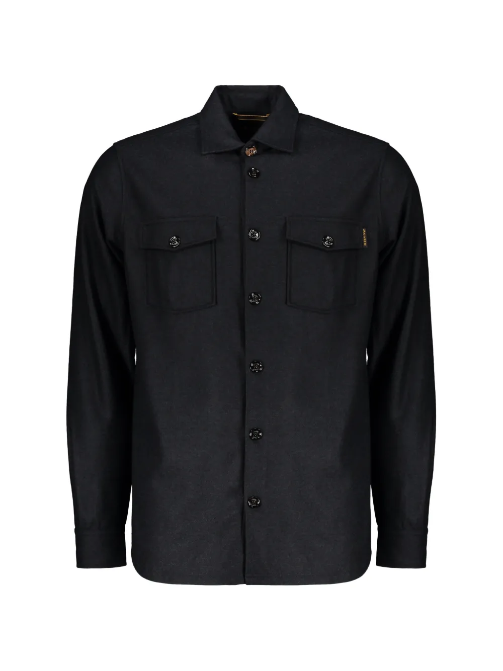 Moorer Meyer button-up chest-pocket shirt - Blau