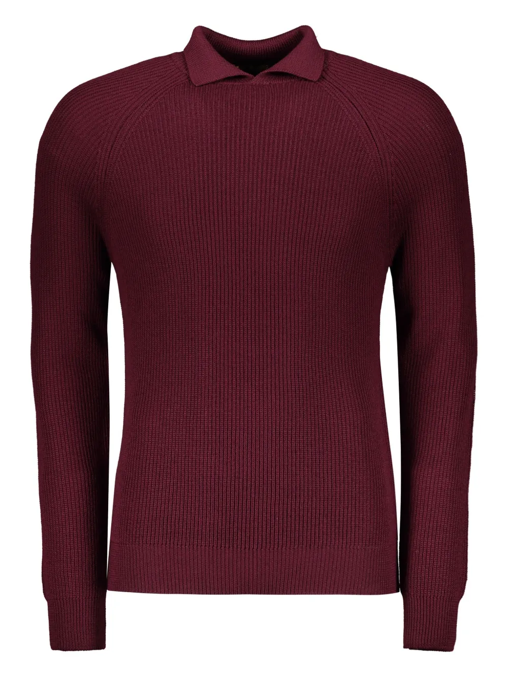Moorer Gerippter Strickpullover | Rot | Image 1