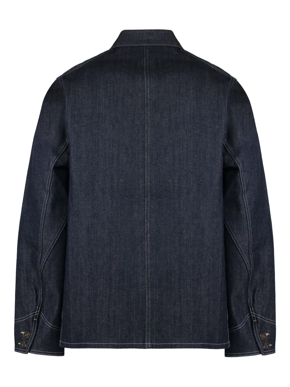 Moorer four-pocket cotton shirt - Blauw