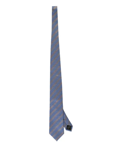 Brioni striped silk tie