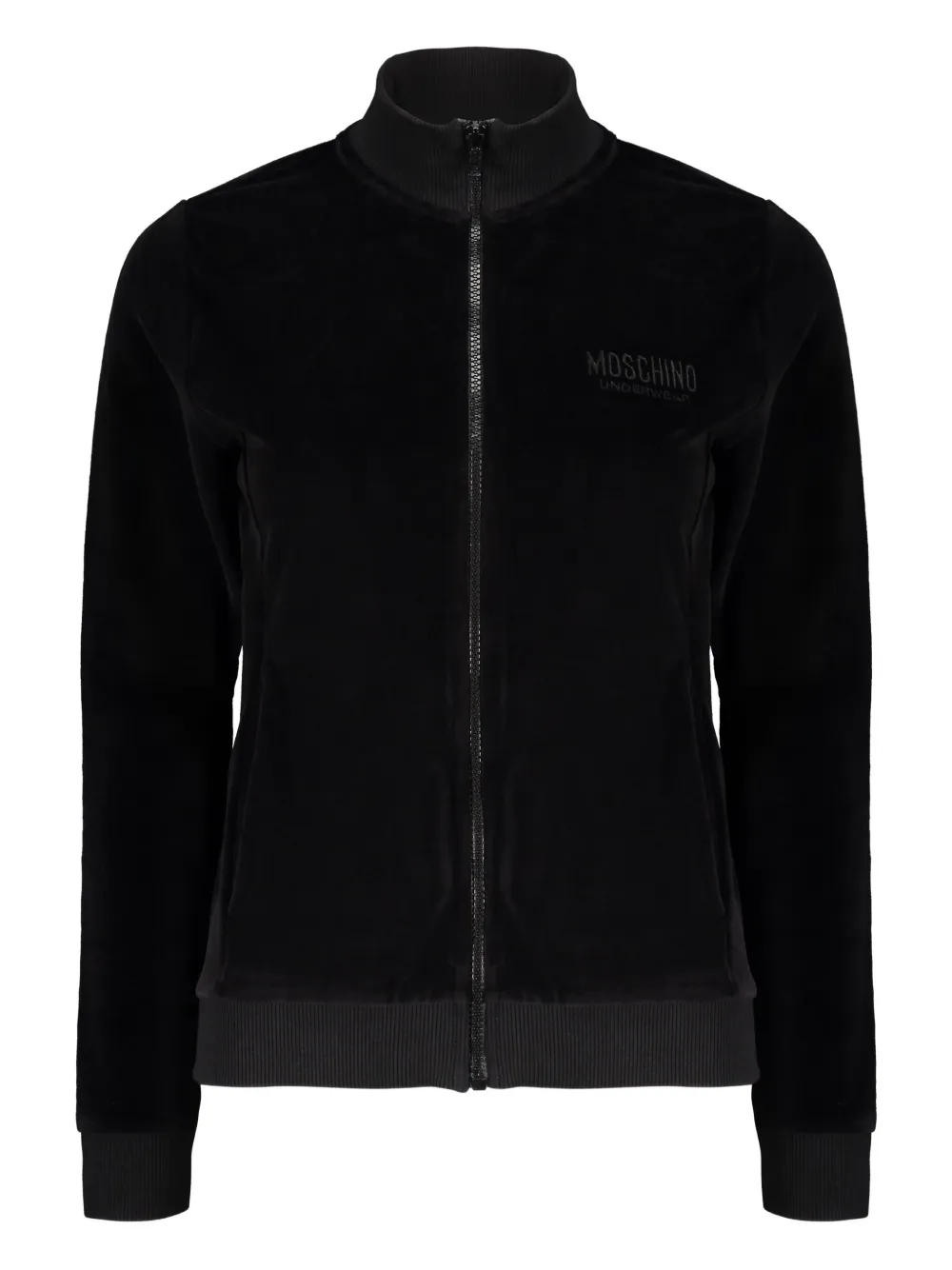 logo-embroidered jacket