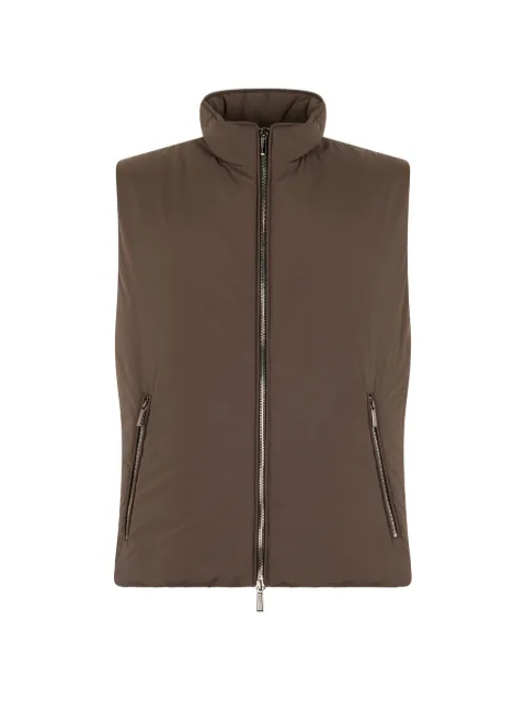 Moorer zip-fastening gilet