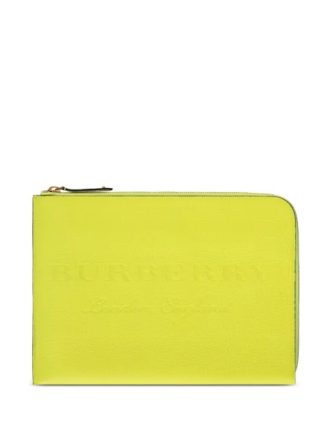 Burberry logo-debossed briefcase