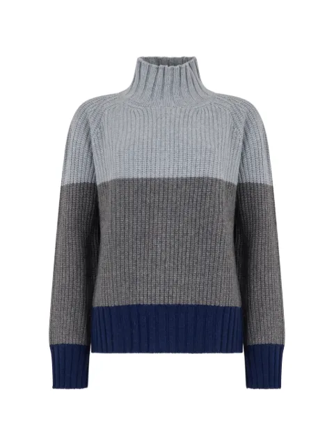 Moorer Amela-Tcl colour-block ribbed-knit sweater