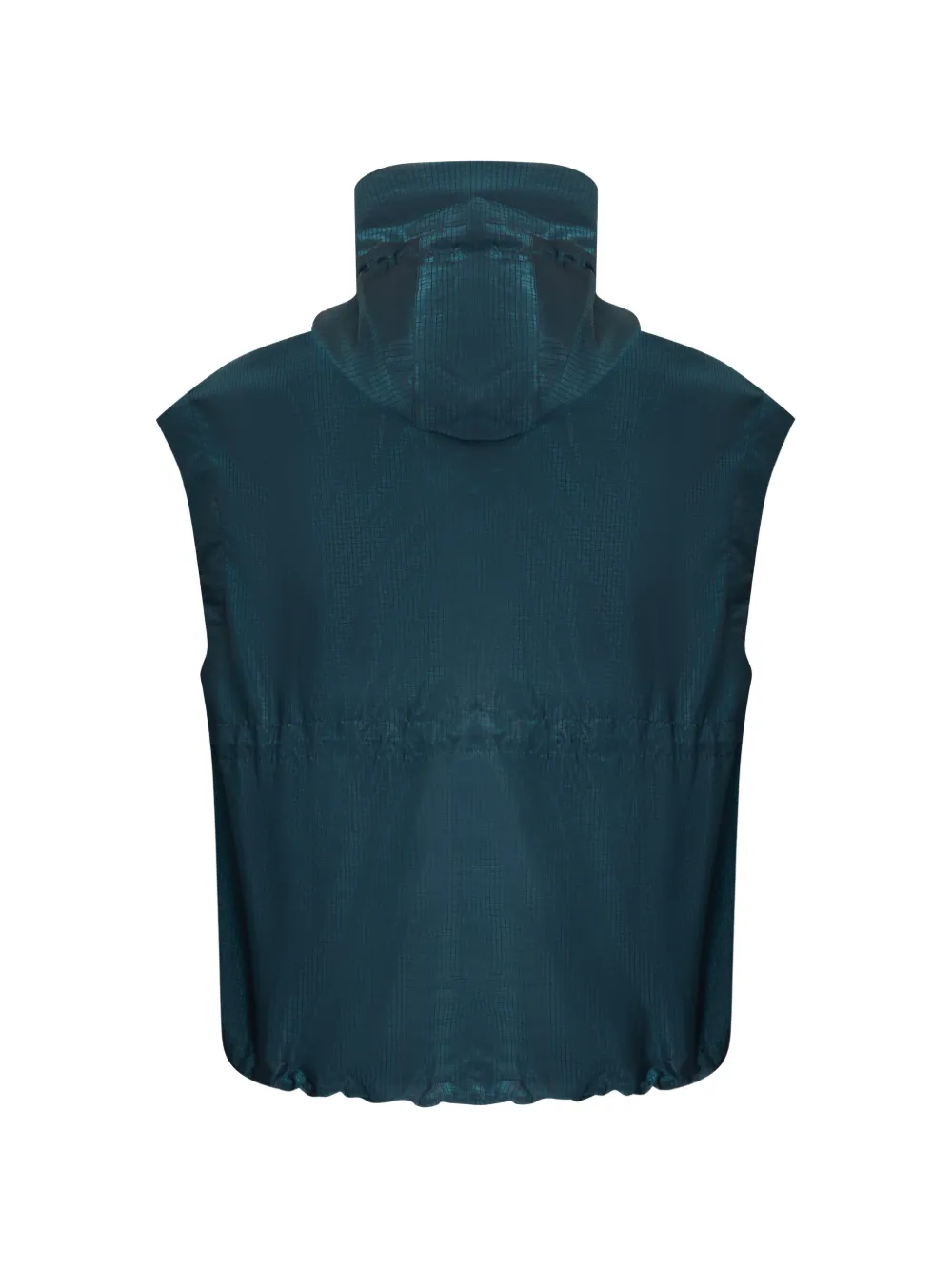 Moorer Blenda bodywarmer met capuchon en patroon Blauw