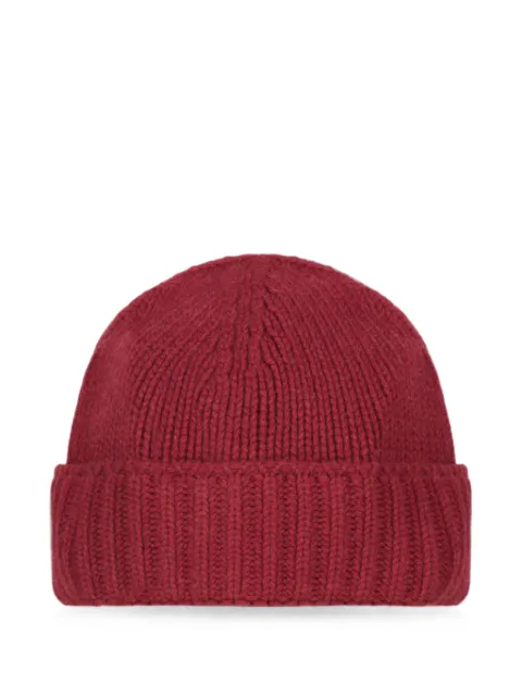 Moorer ribbed-knit beanie hat