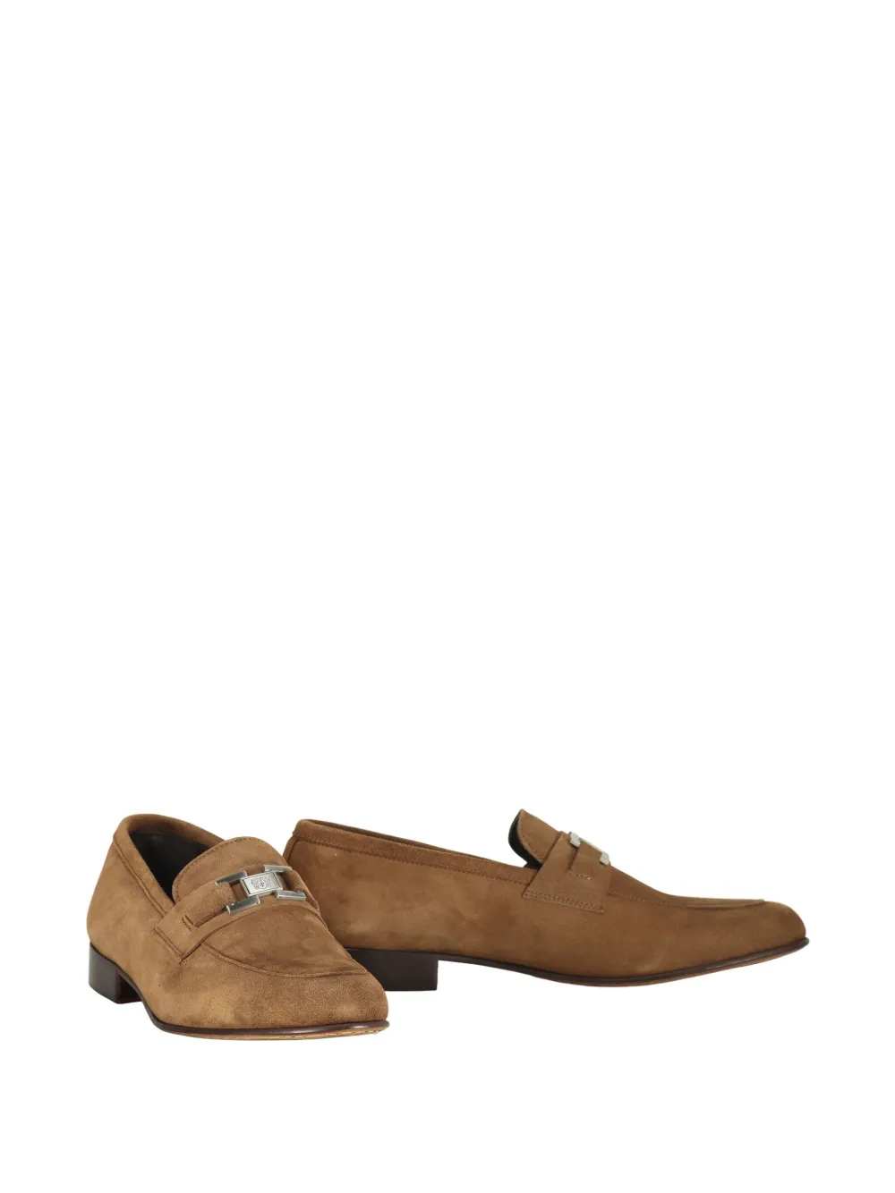 Bruno Magli leather loafers Brown