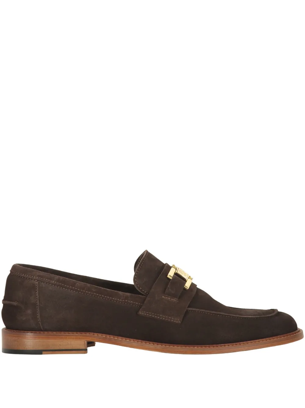 Bruno Magli leather loafers Brown