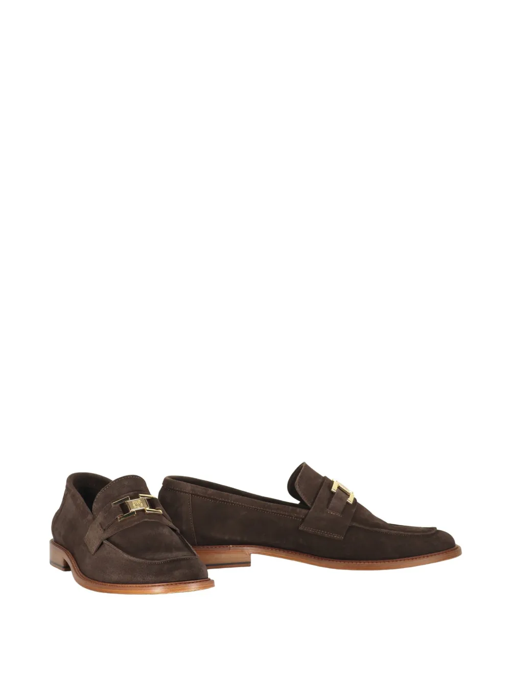 Bruno Magli leather loafers Brown
