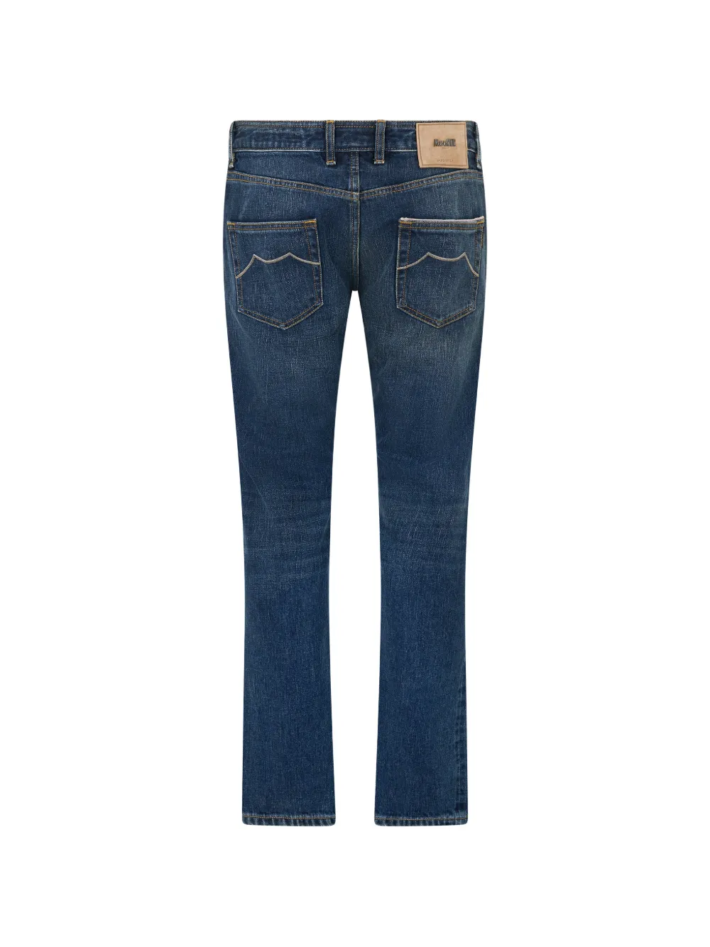 Moorer Straight jeans Blauw