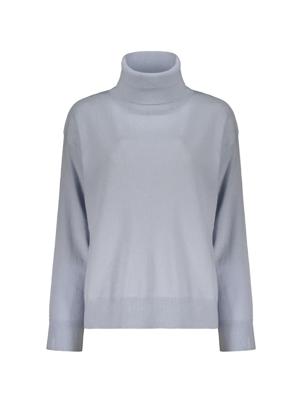 Moorer Roll-neck Drop-shoulder Sweater In Blue