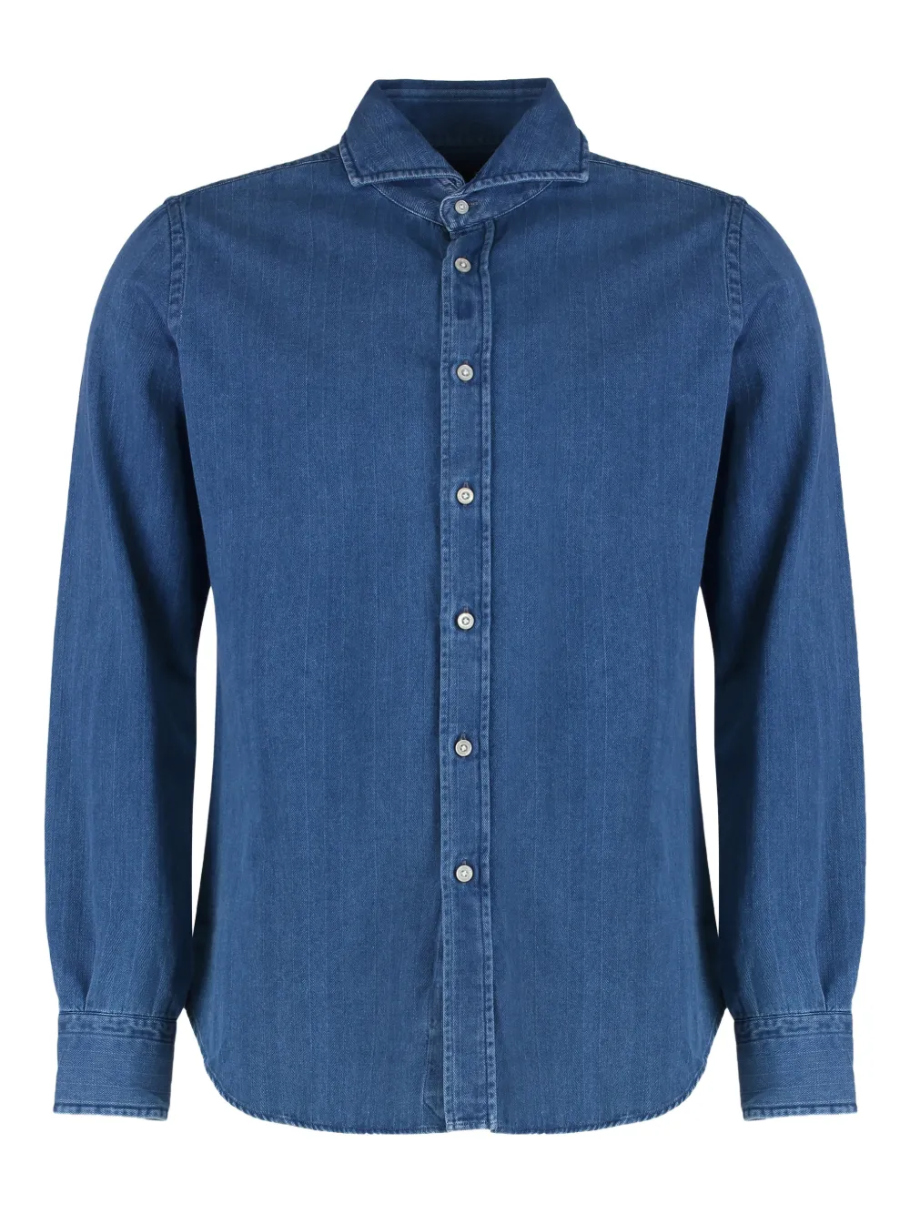 Moorer buttoned denim shirt | Blue | Image 1