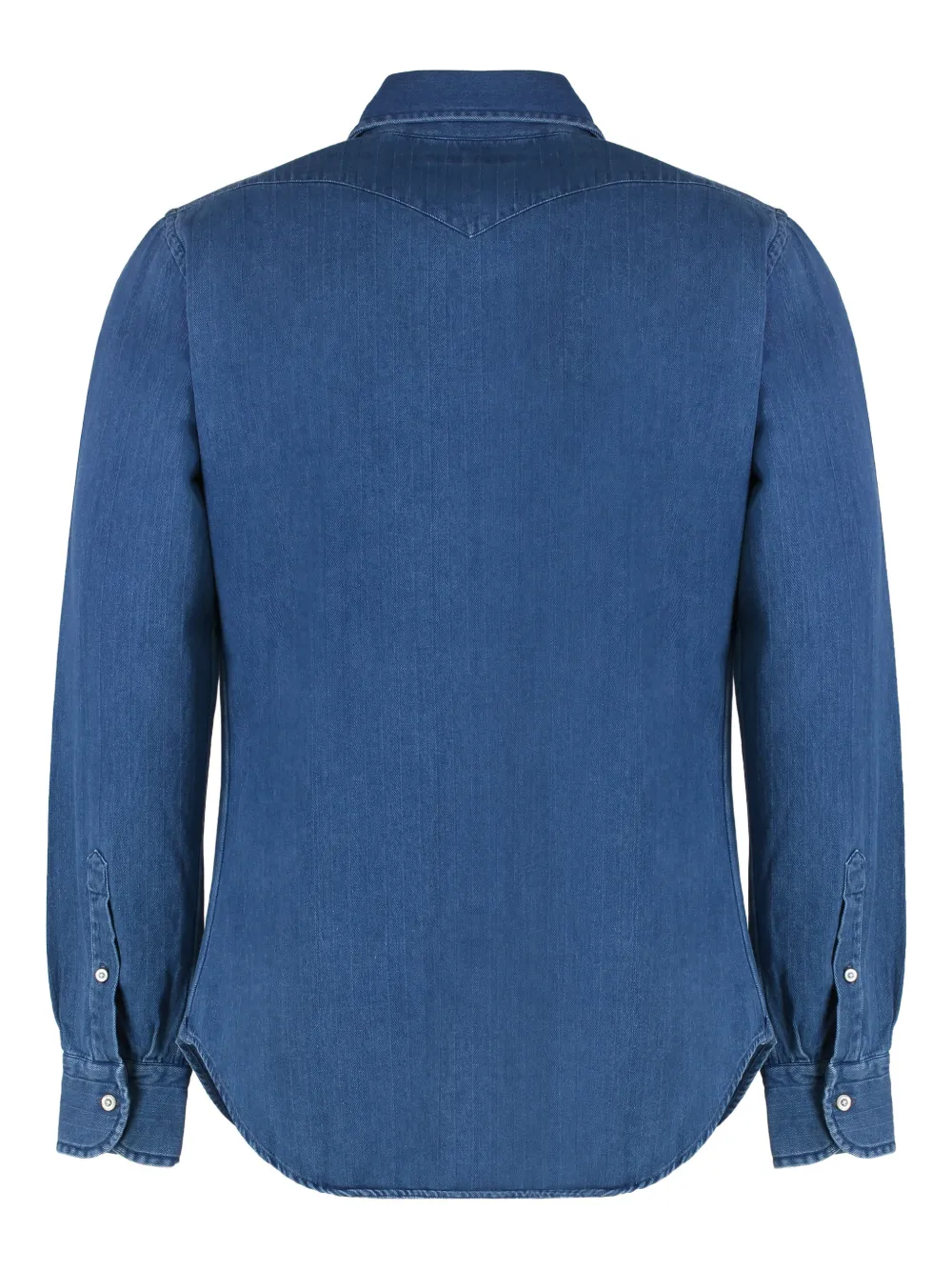 Moorer buttoned denim shirt - Blauw