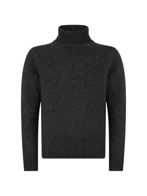 Moorer roll-neck flecked sweater