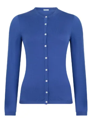 Enföld colour-block fine-knit Cardigan | Blue | FARFETCH PH