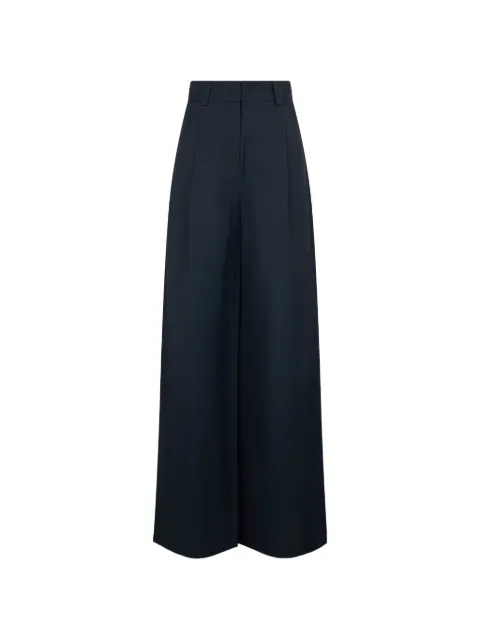 Moorer Calça wide leg com pregas