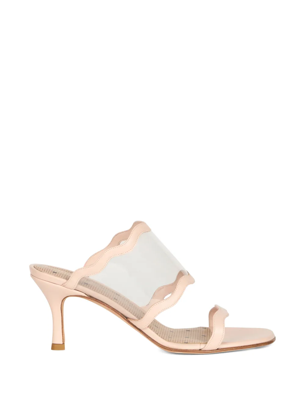 RED(V) scalloped sandals Wit