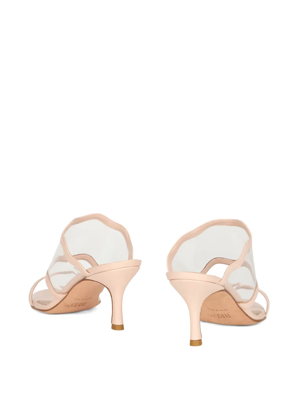 RED(V) scalloped sandals Wit