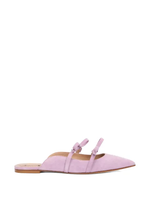 RED(V) bow-details mules