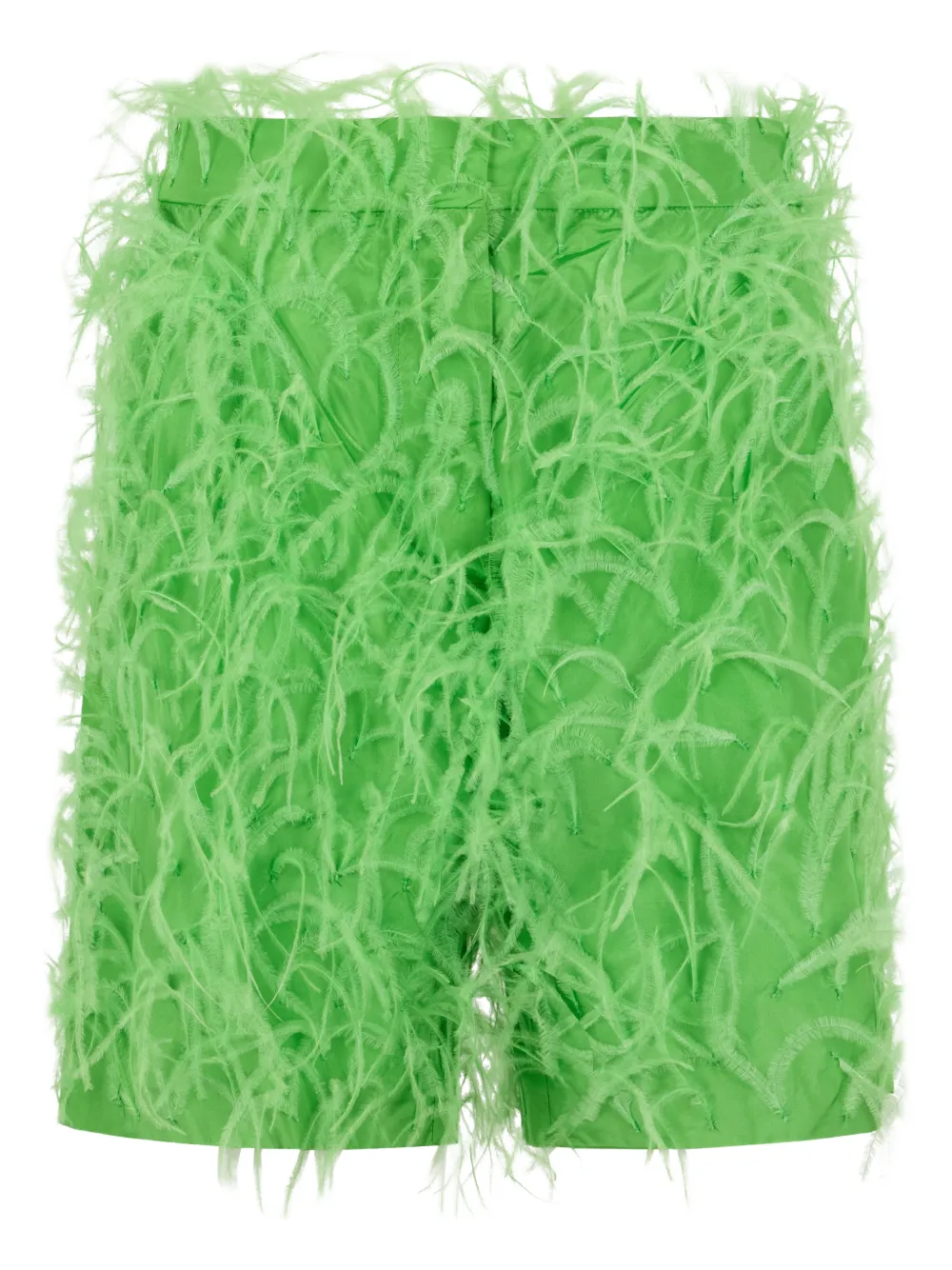 Valentino Garavani feather shorts - Verde