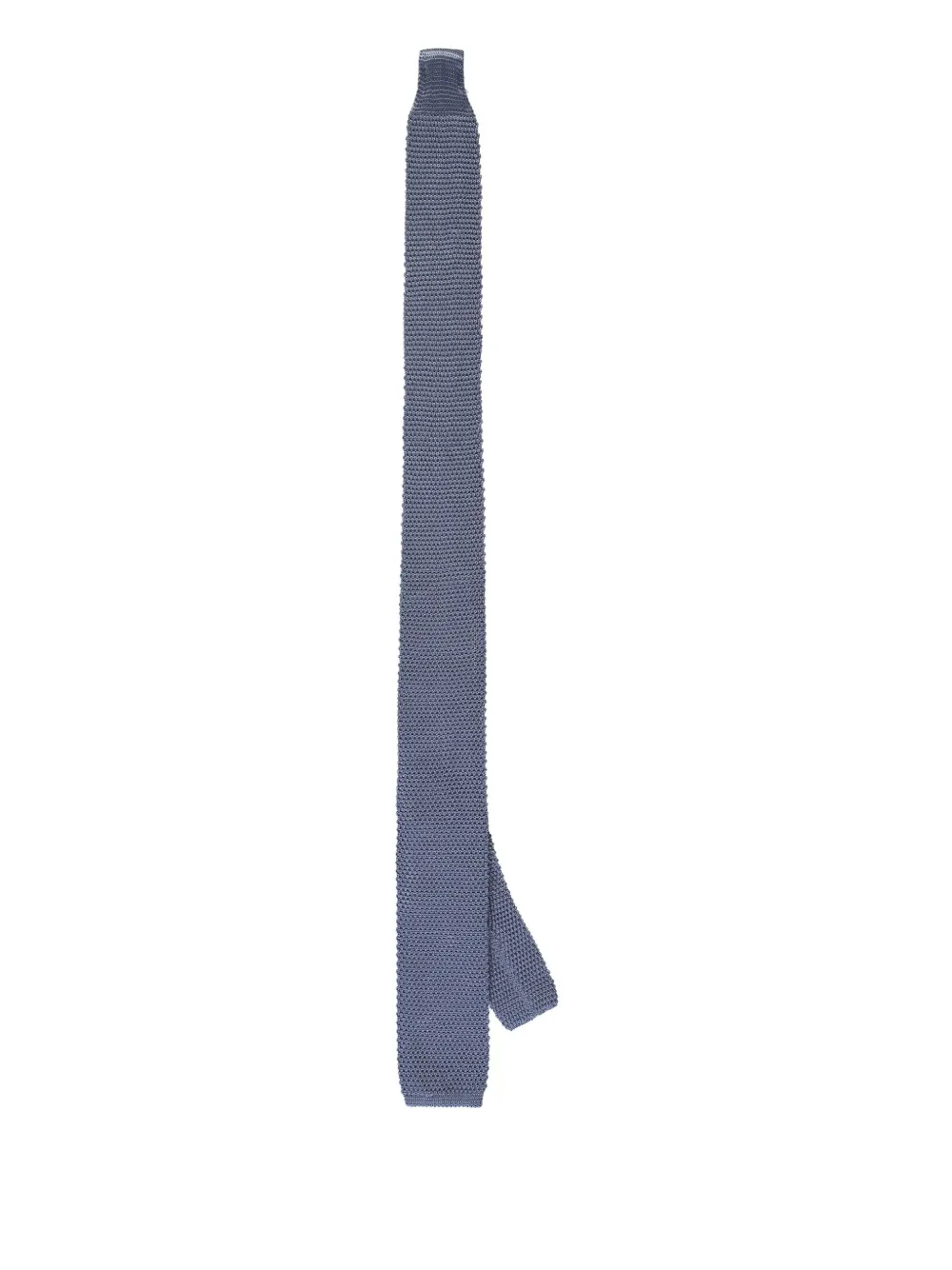 Corneliani knitted silk tie Blauw