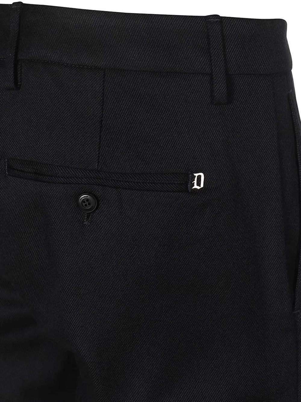 DONDUP Broek met toelopende pijpen Zwart