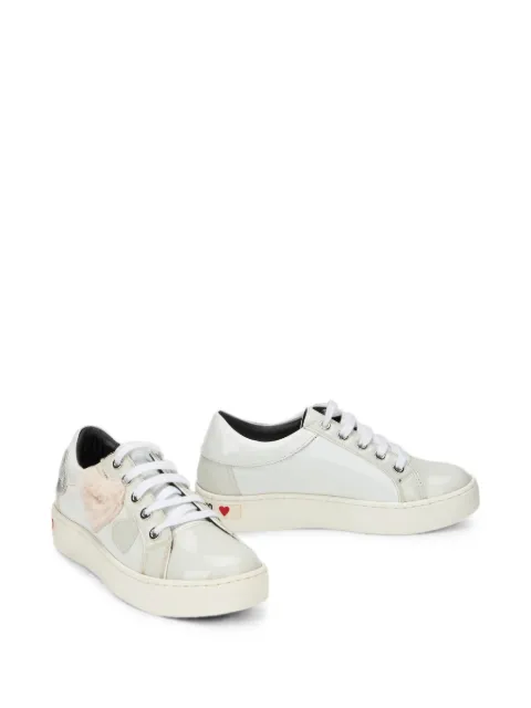Moschino heart-patch sequin-embellished sneakers